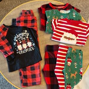 Kids Festive Holiday Pajama Sets - BUNDLE of 4!
